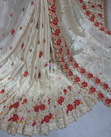 Multi cutdana embroidery