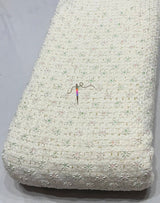 Korean tweed fabric With Multi cutdana beads
