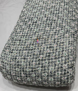Korean tweed fabric With Multi cutdana beads