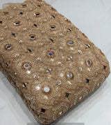 Mirror handwork embroidery