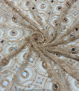 Mirror handwork embroidery
