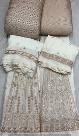 Heavy cutdana embroidery