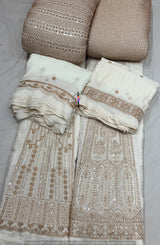 Heavy cutdana embroidery