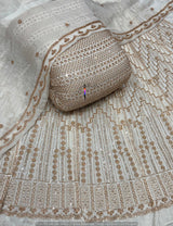 Heavy cutdana embroidery