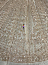 Heavy cutdana embroidery