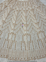 Heavy cutdana embroidery
