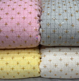 Tweed jaccord Cutdana Checks Embroidery