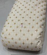 Tweed jaccord Cutdana Checks Embroidery