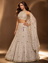 Heavy cutdana embroidery