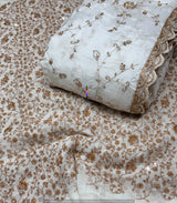 Heavy cutdana embroidery