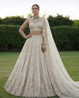 Heavy cutdana embroidery