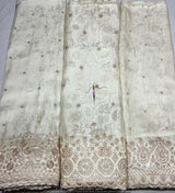 Heavy cutdana embroidery