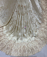Heavy cutdana embroidery