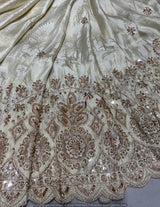 Heavy cutdana embroidery