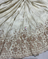 Heavy cutdana embroidery