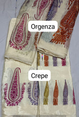 Pure viscose crepe