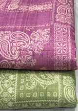 Flowing digital print Linen