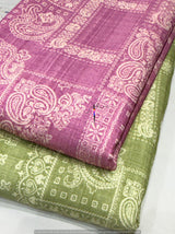 Flowing digital print Linen