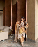 Organza & Half-N-Half Tissue Cutdana Handwork Dupatta