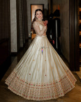 Heavy Multi Cutdana Tissue Embroidery
