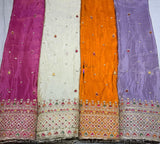Heavy Multi Cutdana Tissue Embroidery