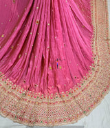 Heavy Multi Cutdana Tissue Embroidery