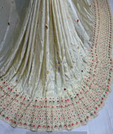 Heavy Multi Cutdana Tissue Embroidery