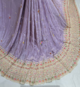 Heavy Multi Cutdana Tissue Embroidery