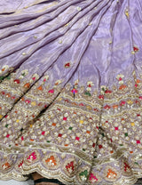 Heavy Multi Cutdana Tissue Embroidery