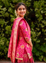 Bandhani Jaal Embroidered Pure Georgette