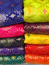 Bandhani Jaal Embroidered Pure Georgette