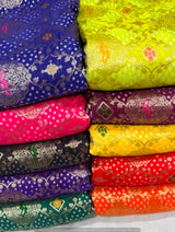Bandhani Jaal Embroidered Pure Georgette