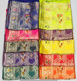 Bandhani Jaal Embroidered Pure Georgette