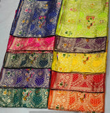 Bandhani Jaal Embroidered Pure Georgette