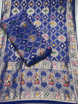Bandhani Jaal Embroidered Pure Georgette