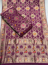 Bandhani Jaal Embroidered Pure Georgette