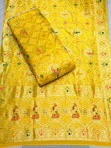 Bandhani Jaal Embroidered Pure Georgette