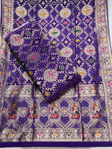 Bandhani Jaal Embroidered Pure Georgette