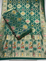 Bandhani Jaal Embroidered Pure Georgette