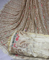 Kashmiri cutdana embroidery