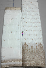 Heavy cutdana embroidery