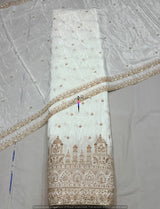 Heavy cutdana embroidery