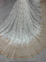Heavy cutdana embroidery