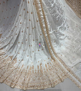 Heavy cutdana embroidery