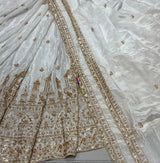 Heavy cutdana embroidery
