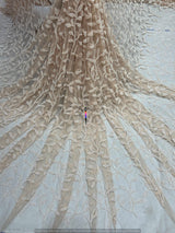 Heavy cutdana embroidery