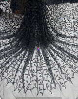 Heavy cutdana embroidery
