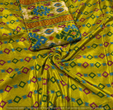 Bandhni Ikkat Discharge Digital Print