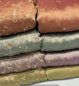 Kanjiwaram Silk Cutdana Embroidery
