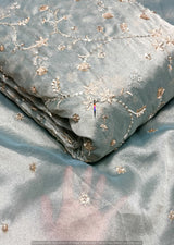 Kanjiwaram Silk Cutdana Embroidery